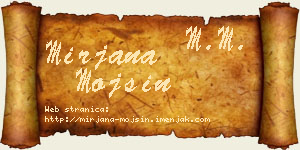 Mirjana Mojsin vizit kartica